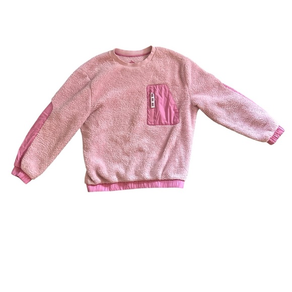UGG Niko Sherpa Crewneck in Pink - Picture 4 of 8